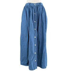 Perry Ellis Blue Maxi Skirt
